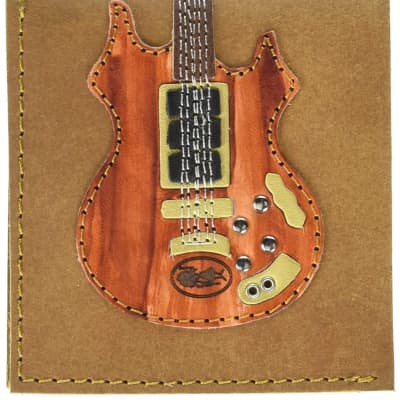AXE HEAVEN Genuine Leather Jerry Garcia Rosebud Electric Guitar Wallet Gift image 3