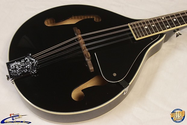 Johnson MA 100 B Mandolin Black Very Good Condition MA 100 25287