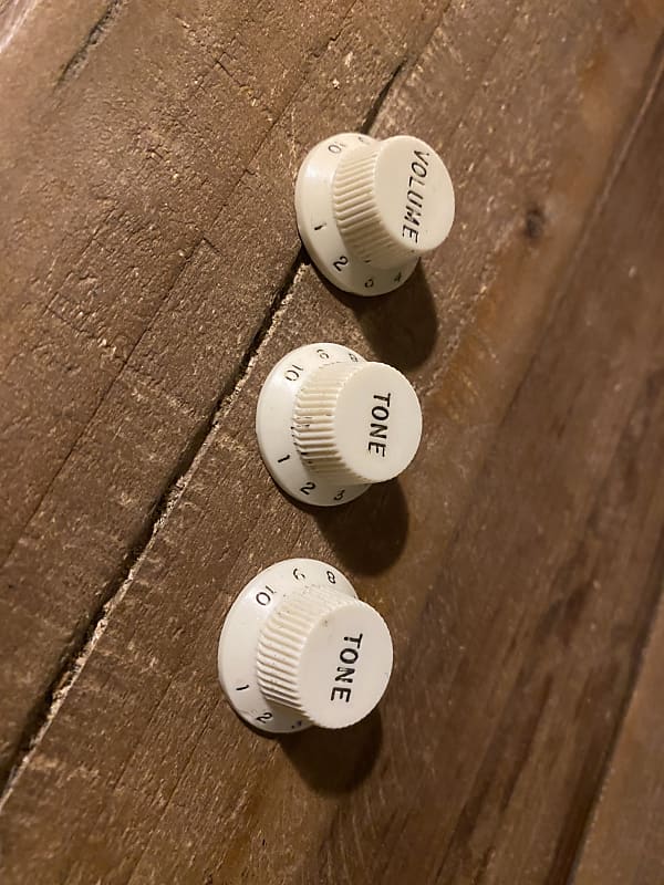 1969 Fender Stratocaster volume and tone knobs Reverb
