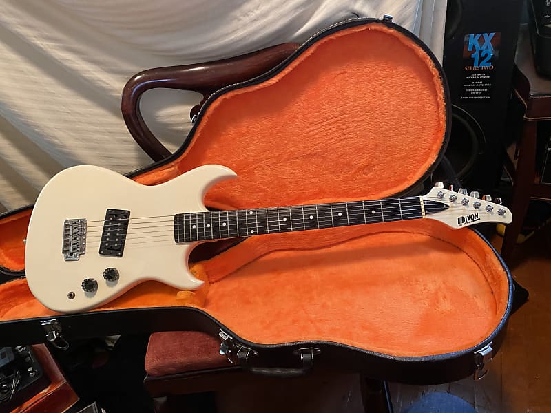 dixon electric guitar white Reverb