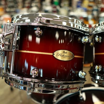 Pearl Reference One 6-Pc Shell Pack (Played by Omar Hakim) 8/10/12/14/16/22 (Red Burst Stripe) image 7