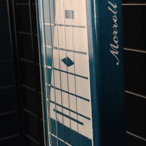 Morrell Joe Morrell Pro Series 6-String Lap Steel Guitar Transparent Blue USA image 6