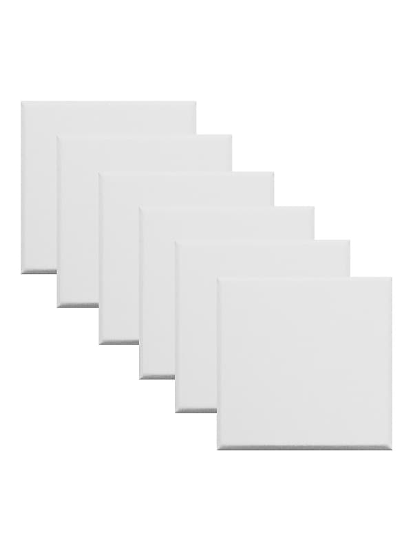 Primacoustic Paintable Absorber Acoustic Wall Panel 6-pack - White w/ Beveled Edge (24" x 24" x 2") image 1
