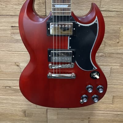 Epiphone 1961 Les Paul SG Standard guitar 2023 - Aged Sixties Cherry 6lbs 12oz w/hard case. Mint! image 4