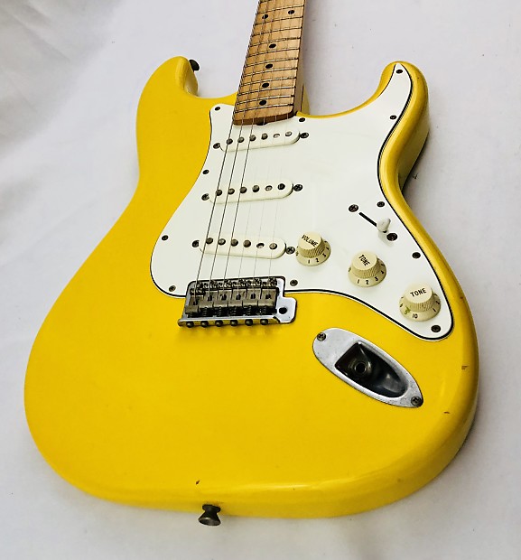 Fender Stratocaster ST-43 Japan MIJ 1993, Rebel Yellow | Reverb