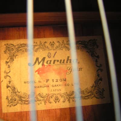 Maruha F-120 M MIJ Acoustic Guitar 70's Natural | Reverb