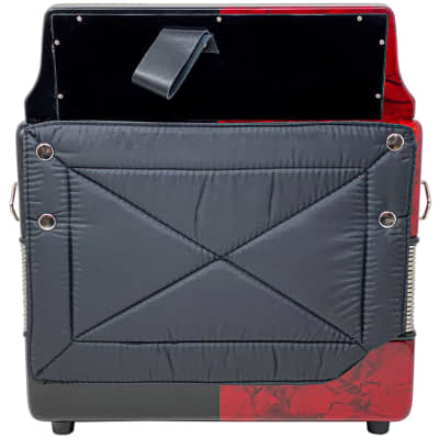 Rossetti 31 Button Accordion 12 Bass FBE Red and Black image 4