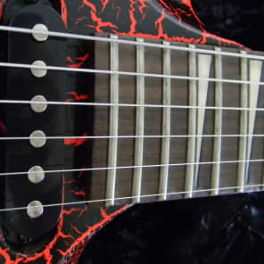 VESTER II MANIAC SERIES Circa 1991 Archtop Red Crackle Finish Body Neck Guitar Kramer Style image 10