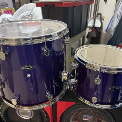 Pacific ans SPL DRUMS Tom 2000s Pearl onyx blue image 3