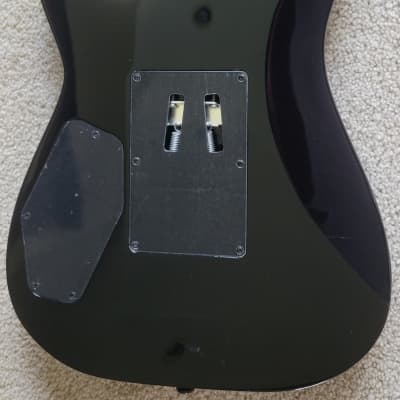 Kramer SM-1 Figured Electric Guitar, Black Denim Perimeter, New TKL Gig Bag image 7