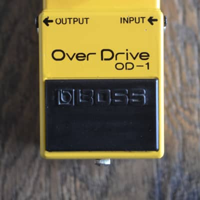 Boss OD-1 Overdrive Vintage RC3403ADB w/ box 1979 Yellow | Reverb