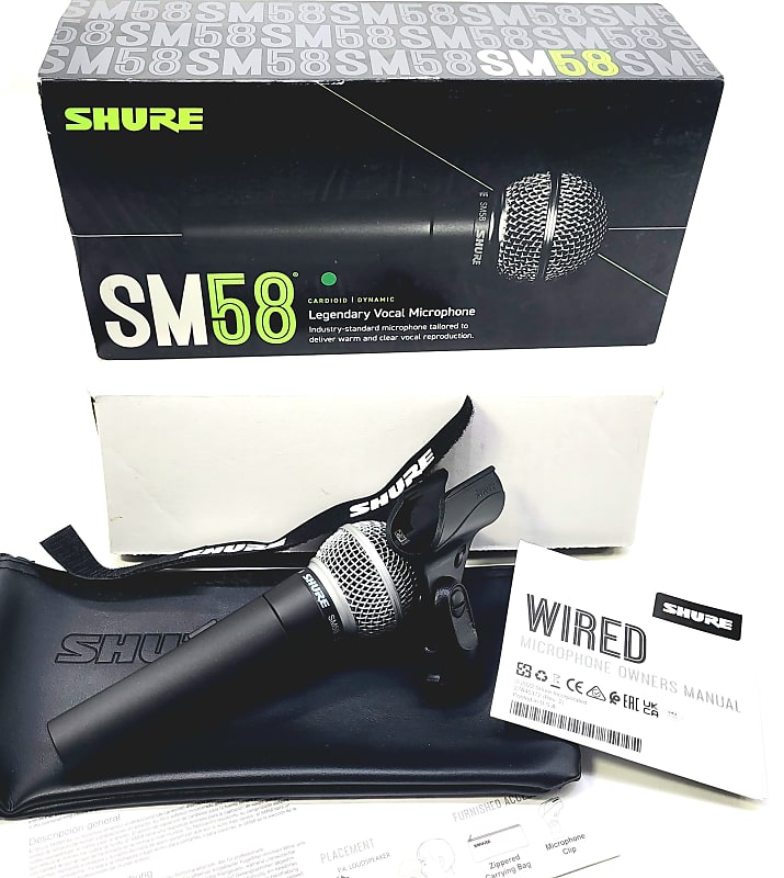 Shure sm-58s 2015-2023 - noir/gris | Reverb