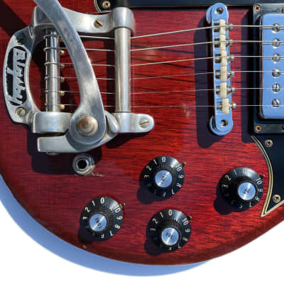 1969 Gibson EMS-1235 Double Mandolin double neck EDS-1275 Extremely rare Cherry red. Doubleneck. image 4
