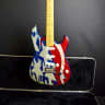 Fender USA Stratocaster-Anodized Stars and Stripes 1995 Stars and Stripes/Red, Silver, Blue
