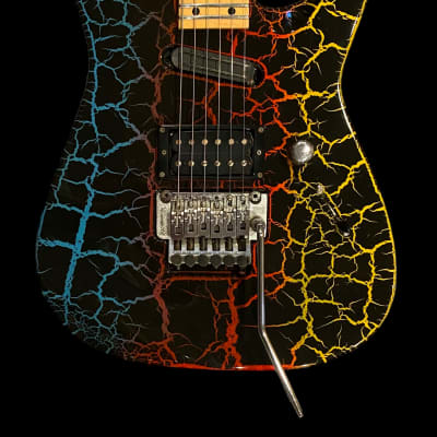 Charvel Fusion Deluxe - 1990 - Made in Japan - MIJ - Rainbow Crackle w/ OHSC for sale