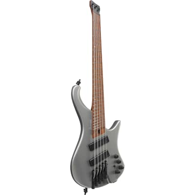 Ibanez EHB1005SMS EHB 5-String Short-Multi-Scale Bass, Metallic Gray Matte image 2