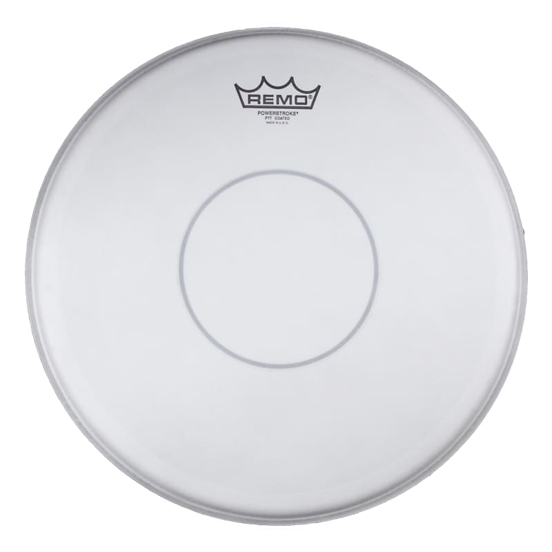 Remo Powerstroke P77 Coated Clear Dot Drumhead, 14 Inch image 1