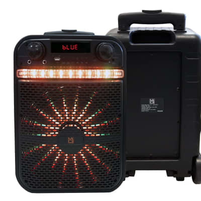 Mr Dj ACE 15" Portable Speaker with Bluetooth/Rechargeable Battery and App Control image 4