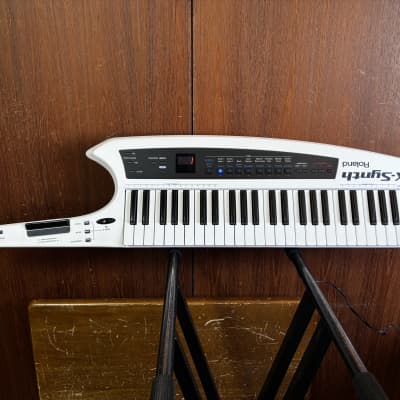 Roland AX-Synth Shoulder Synthesizer - White w/ gig bag power supply image 1