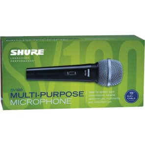 Shure Microphone Cardioid Dynamic, On-Off Switch, XLR-1/4" Cable image 2