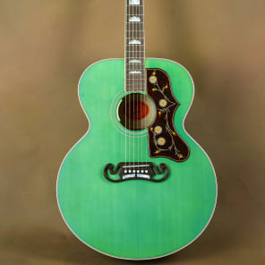 2016 Gibson SJ-200 Custom Sea Green Acoustic Guitar J-200 image 1