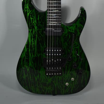 Schecter Guitar Research C-1 FR-S Toxic Venom Finish 6-String Electric Guitar image 1