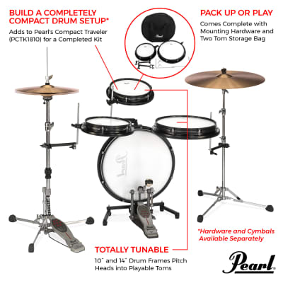 Pearl Compact Traveler 10" & 14" Expansion Pack image 4