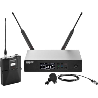 Shure QLXD14/85 Lavalier Wireless Microphone System, H50/534-598MHz, Includes QLXD1 Bodypack Transmitter, QLXD4 Receiver, WL185 Lavalier Condenser Mic image 6