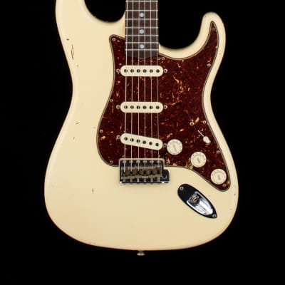 Fender Custom Shop Dennis Galuszka Masterbuilt Empire 67 Stratocaster Journeyman Relic Brazilian RW FB - Vintage White #30606 for sale