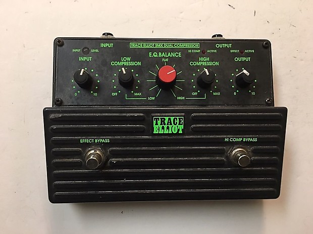 Trace Elliot SMX Dual Compressor EQ 18v Rare Vintage Guitar Bass
