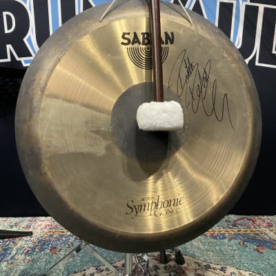 Rikki Rockett's Poison, Sabian 28" 52802, 2012-2014 Hollyweird Tour Gong, SIGNED!! image 1
