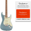 Fender Vintera '60s Stratocaster Guitar, Ice Blue Metallic w/Fender Play Card