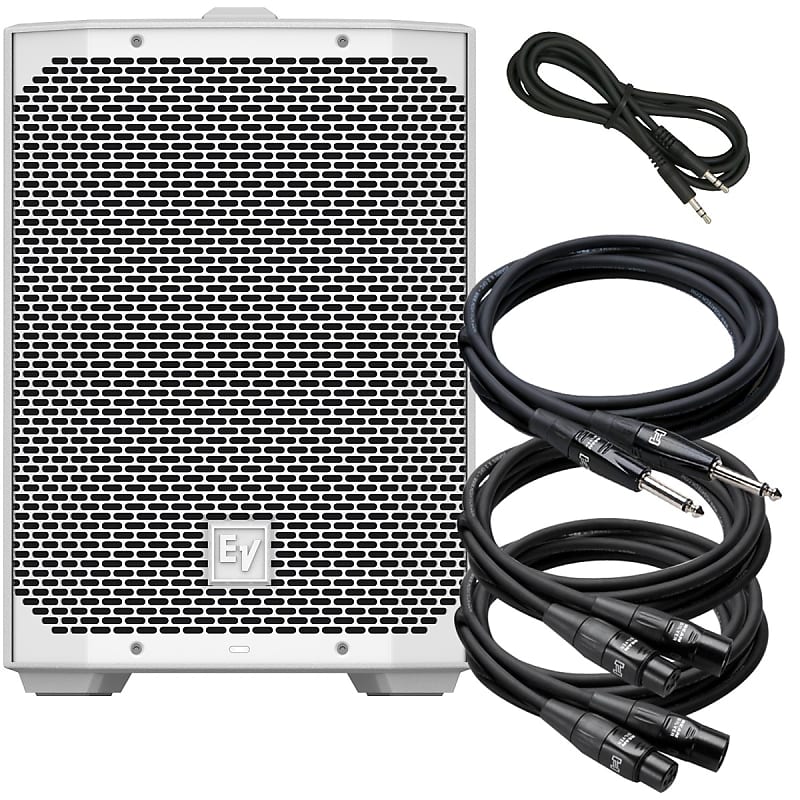 ElectroVoice Everse 8 2way Battery Powered Speaker White Reverb