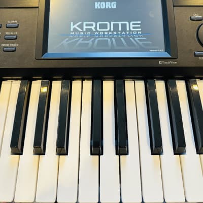 Korg KROME 61-Key Synthesizer Workstation 2010s - Black image 3