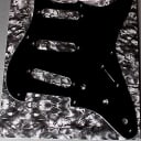 Allparts BLACK 3 ply Pickguard For USA Fender Stratocasters