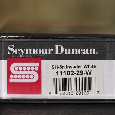 Seymour Duncan SH-8n Invader NECK White High Ouput Ceramic Guitar Pickup image 3