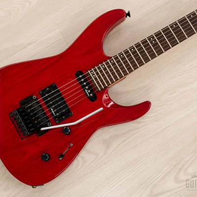 1990 Charvel by Jackson DK-065-HH Vintage Electric Guitar Ferrari Red w/  Floyd Rose, Japan | Reverb