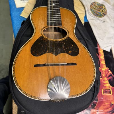 American Conservatory Mandaletto-Guitar Shaped 1900-1920  #SR-11-92 - Natural for sale
