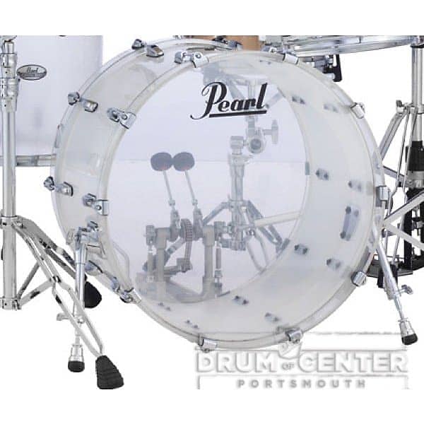 Pearl Crystal Beat Acrylic Bass Drum 20x15 Frosted image 1