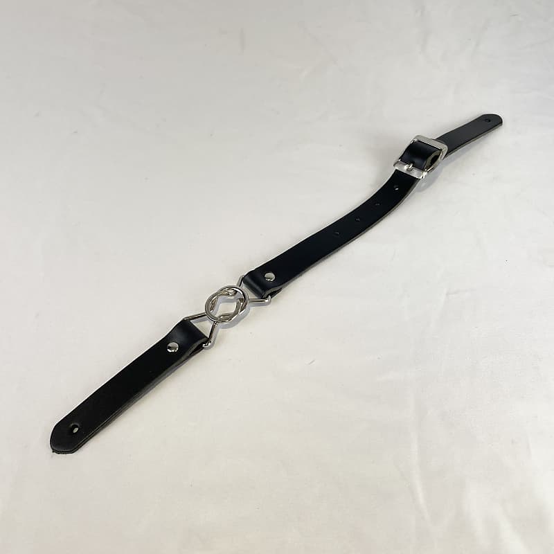 NEW Black Interlocking Leather Back Strap Assembly for Reverb
