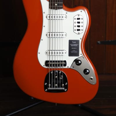 Fender Vintera II '60s Bass VI Fiesta Red Bass Guitar for sale