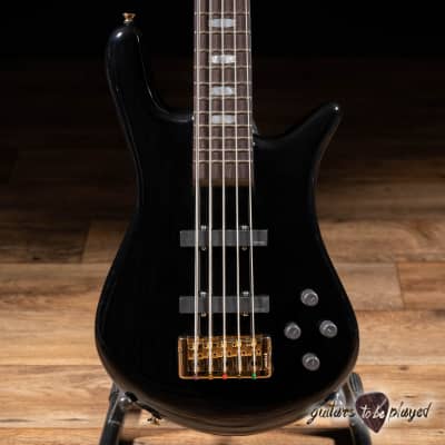 Spector Euro 5 Classic 5-String EMG Bass Guitar – Solid Black Gloss image 2