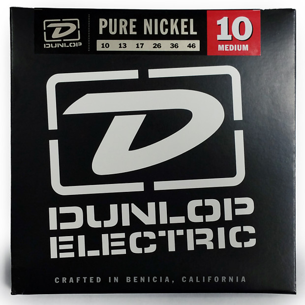 Dunlop DEK1046 Pure Nickel Electric Guitar Strings - Medium (10-46) image 1