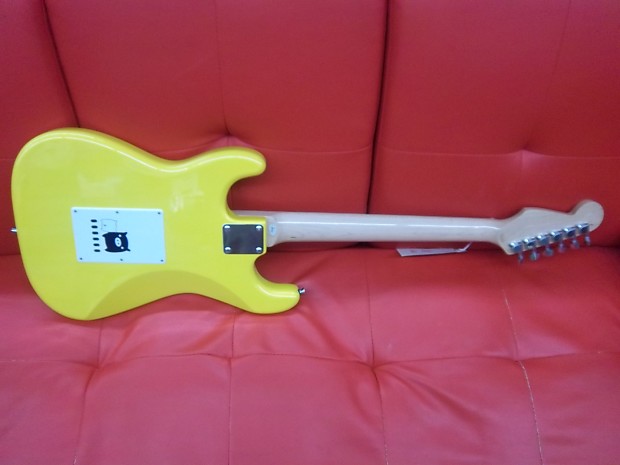 Photogenic Stratocaster Electric Guitar Yellow | Reverb