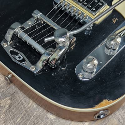 MyDream Partcaster Custom Built - Relic Black Thinline Gibson Scale Duesenberg image 6