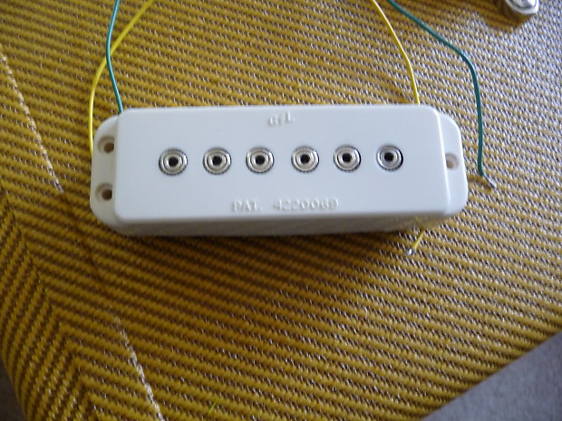 G L Jumbo MFD Neck Pickup White