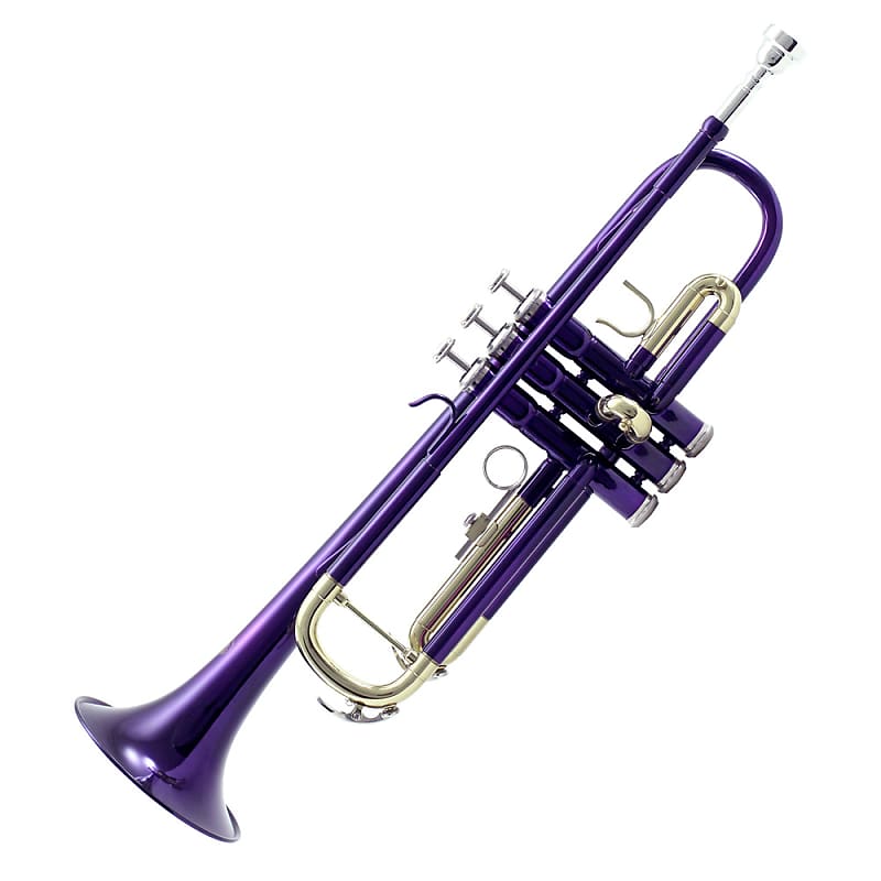 Sky Band Approved Purple Plated Bb Trumpet with Case, Cloth