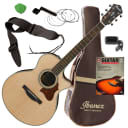 Ibanez AE205JR Acoustic-Electric Guitar - Natural GUITAR ESSENTIALS BUNDLE