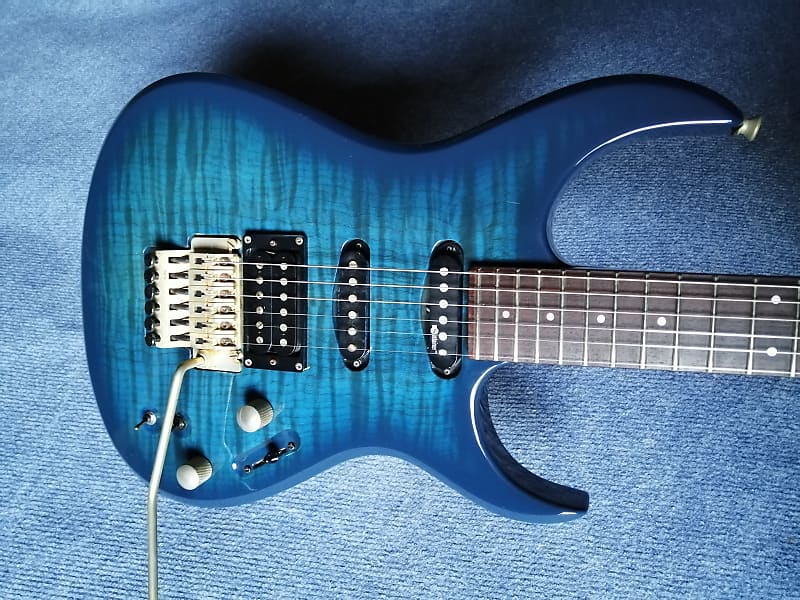 Fernandes FGZ-550S Sustainer Lite (Flamed Blue, Floyd Rose)