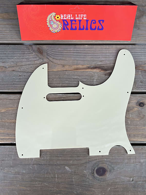 BLOWOUT Cream Telecaster® Pickguard 1 Ply 8 Hole BLEMISHED   [PGAA4] image 1